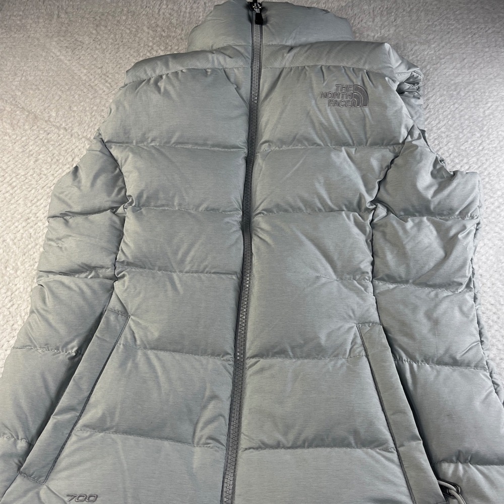The North Face Aconcagua 2 700-Fill Down Puffer Vest Gray Womens XS